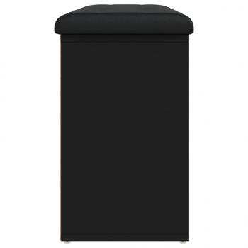 Schuhbank Schwarz 102x32x50 cm Holzwerkstoff