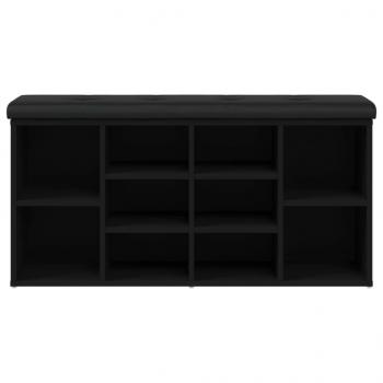 Schuhbank Schwarz 102x32x50 cm Holzwerkstoff