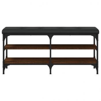 Schuhbank Braun Eichen-Optik 102x32x47 cm Holzwerkstoff
