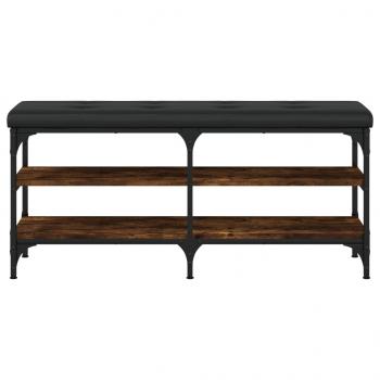 Schuhbank Räuchereiche 102x32x47 cm Holzwerkstoff