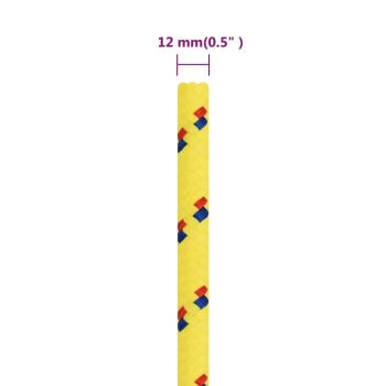 Bootsseil Gelb 12 mm 250 m Polypropylen