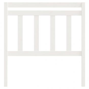 Kopfteil Weiß 106x4x100 cm Massivholz Kiefer