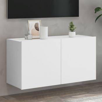 ARDEBO.de - TV-Wandschrank Weiß 80x30x41 cm
