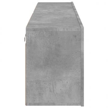 TV-Wandschränke 2 Stk. Betongrau 80x30x41 cm