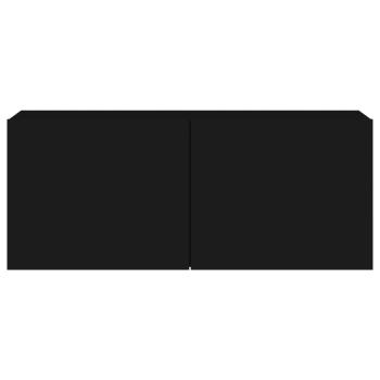 ARDEBO.de - TV-Wandschrank Schwarz 100x30x41 cm