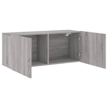 TV-Wandschrank Grau Sonoma 100x30x41 cm