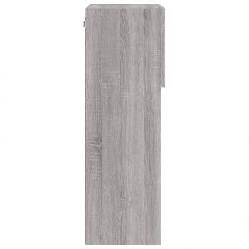 TV-Schrank mit LED-Leuchten Grau Sonoma 40,5x30x90 cm