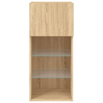 TV-Schrank mit LED-Leuchten Sonoma-Eiche 40,5x30x90 cm
