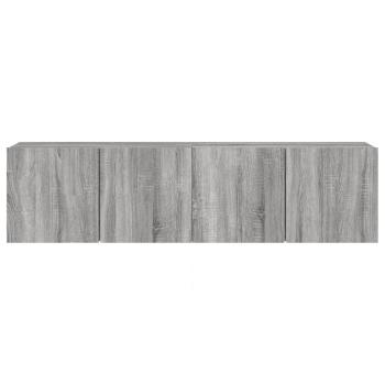 TV-Wandschränke 2 Stk. Grau Sonoma 80x30x41 cm