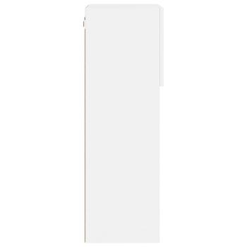 TV-Schrank mit LED-Leuchten Weiß 40,5x30x90 cm