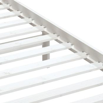 Massivholzbett Weiß Kiefer 100x200 cm