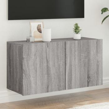ARDEBO.de - TV-Wandschrank Grau Sonoma 80x30x41 cm