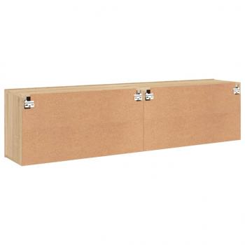 TV-Wandschränke 2 Stk. Sonoma-Eiche 80x30x41 cm