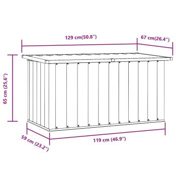 Gartenbox Grün 129x67x65 cm
