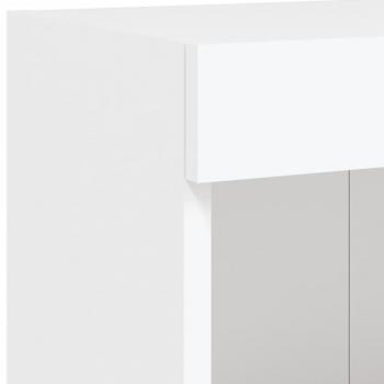 TV-Schrank mit LED-Leuchten Weiß 100x30x30 cm