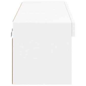TV-Schrank mit LED-Leuchten Weiß 100x30x30 cm