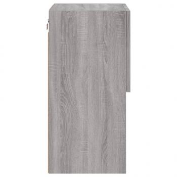 TV-Schränke mit LED-Leuchten 2 Stk. Grau Sonoma 30,5x30x60 cm