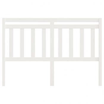 Kopfteil Weiß 140x4x100 cm Massivholz Kiefer