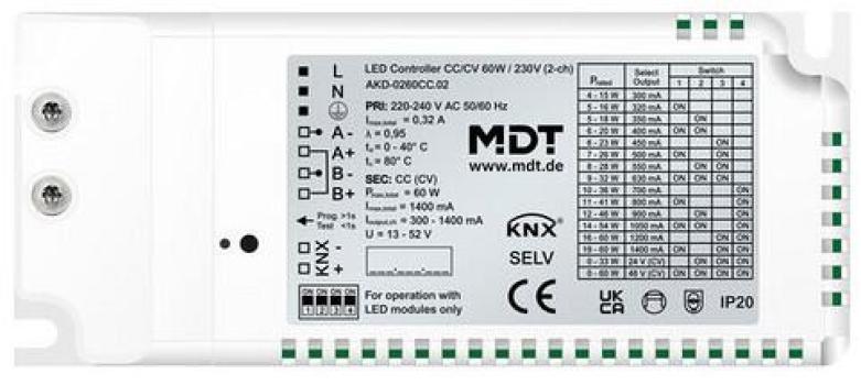 ARDEBO.de MDT AKD-0260CC.02 LED Controller 2-Kanal