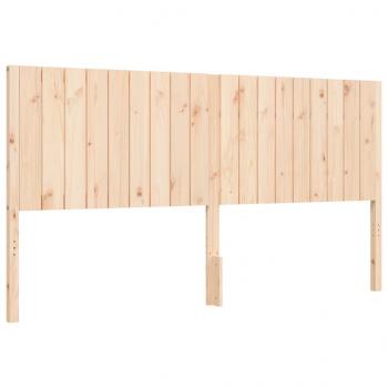 Massivholzbett mit Kopfteil