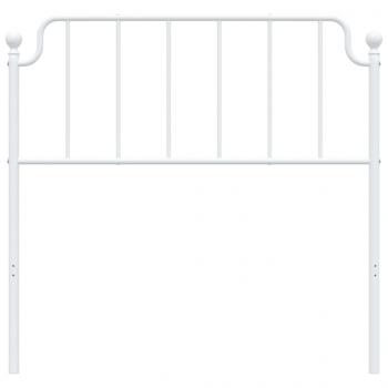 Kopfteil Metall Weiß 100 cm