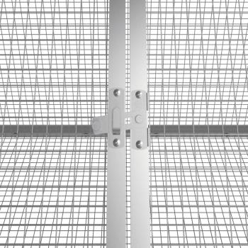 Kaninchenkäfig Anthrazit 302,5x80,5x71 cm Verzinkter Stahl