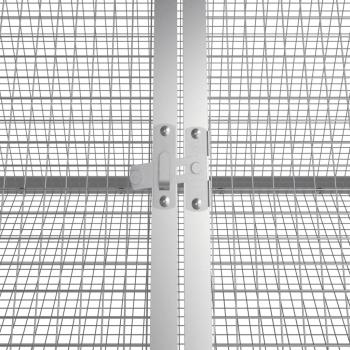 Kaninchenkäfig Anthrazit 403,5x80,5x71 cm Verzinkter Stahl