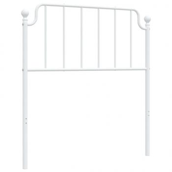 Kopfteil Metall Weiß 90 cm