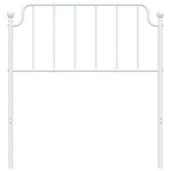 Kopfteil Metall Weiß 90 cm
