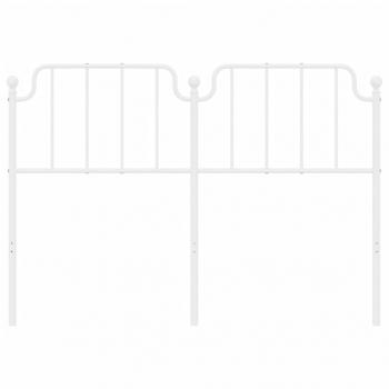 ARDEBO.de - Kopfteil Metall Weiß 150 cm