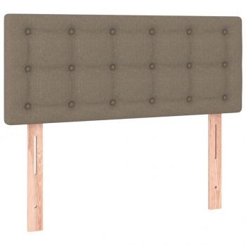Boxspringbett mit Matratze Taupe 120x200 cm Stoff