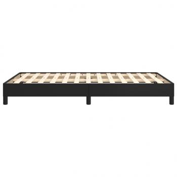 Bettgestell Schwarz 120x200 cm Kunstleder 