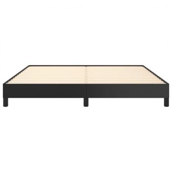 Bettgestell Schwarz 160x200 cm Kunstleder