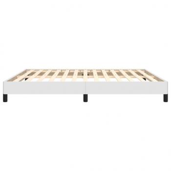 Bettgestell Weiß 160x200 cm Kunstleder