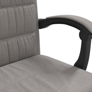 Bürostuhl mit Liegefunktion Taupe Stoff