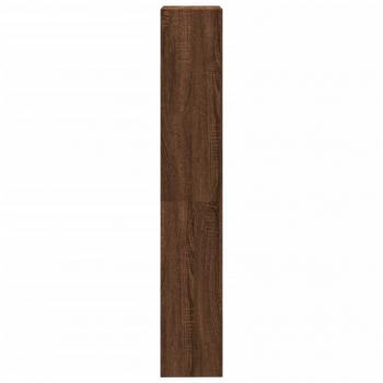 Bücherregal 4 Fächer Braun Eichen-Optik 40x24x143 cm
