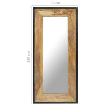 Spiegel 110x50 cm Mango Massivholz 