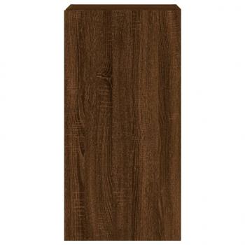 TV-Wandschrank mit LED-Leuchten Braun Eichen-Optik 40,5x35x80cm