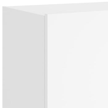 TV-Wandschrank mit LED-Leuchten Weiß 100x35x41 cm