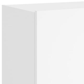 TV-Wandschränke mit LED-Leuchten 2 Stk. Weiß 60x35x41 cm
