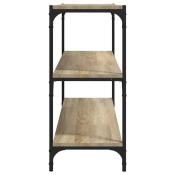 Bücherregal Sonoma-Eiche 80x33x70,5 cm Holzwerkstoff und Stahl