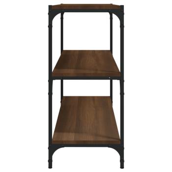 Bücherregal Braun Eichen-Optik 80x33x70,5cm Holzwerkstoff Stahl