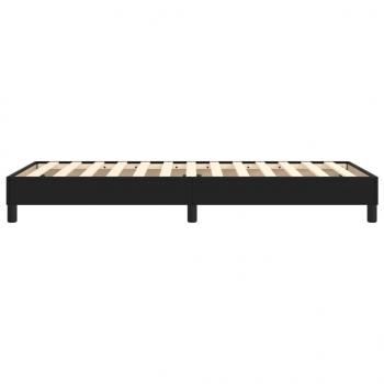 Bettgestell Schwarz 90x200 cm Kunstleder