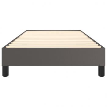 Bettgestell Grau 90x200 cm Kunstleder