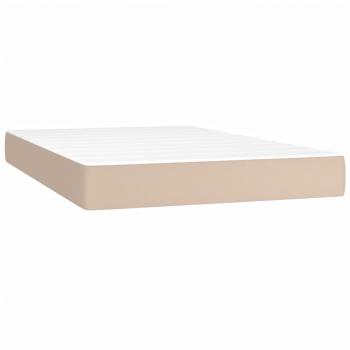 Boxspringbett Matratze Cappuccino-Braun 120x200cm Kunstleder