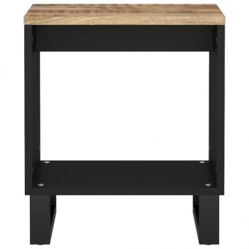 Couchtisch 40x31x46 cm Massivholz Mango & Holzwerkstoff