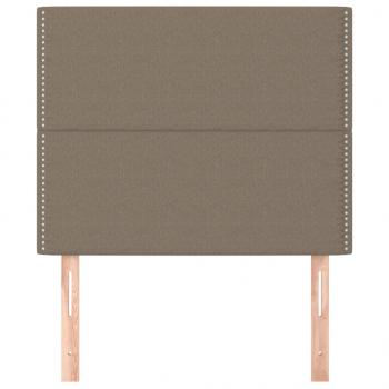 Kopfteile 2 Stk. Taupe 80x5x78/88 cm Stoff