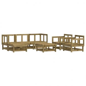 ARDEBO.de - 7-tlg. Garten-Lounge-Set Kiefernholz Imprägniert