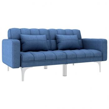 ARDEBO.de - Schlafsofa Blau Stoff