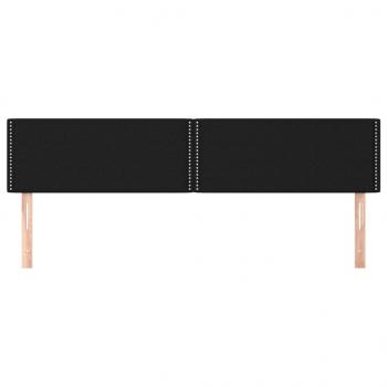 Kopfteile 2 Stk. Schwarz 100x5x78/88 cm Stoff